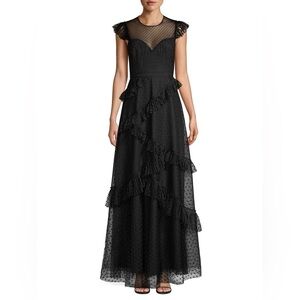 BCBGMaxazria Polka Dot Tulle Gown